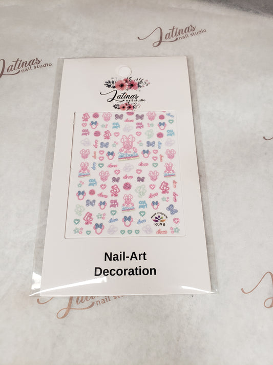 Latinas Nail Studio Nail Art Sticker R298  image 0